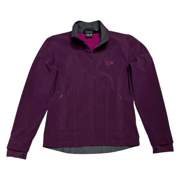 Mountain Hardwear Purple Fleece Lined Shell Waterproof Rain Windbreaker Jacket - Picture 4 of 6